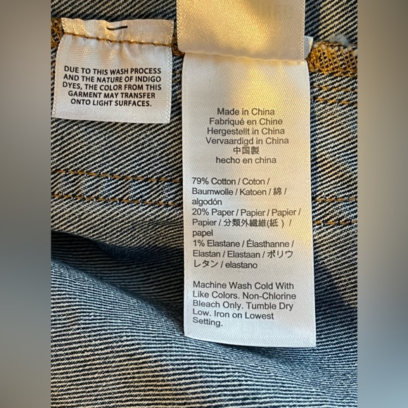 J. Crew Simone Relaxed Denim Jacket Open Front Collarless In Blue Size S - Picture 9 of 16